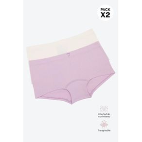 Bóxer para adolescentes sin costuras en los costados paquete x2